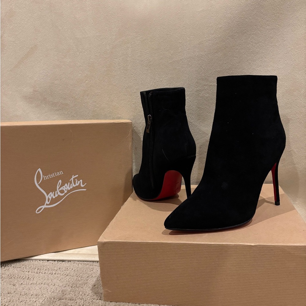 Christian Louboutin Black Ankle Boots